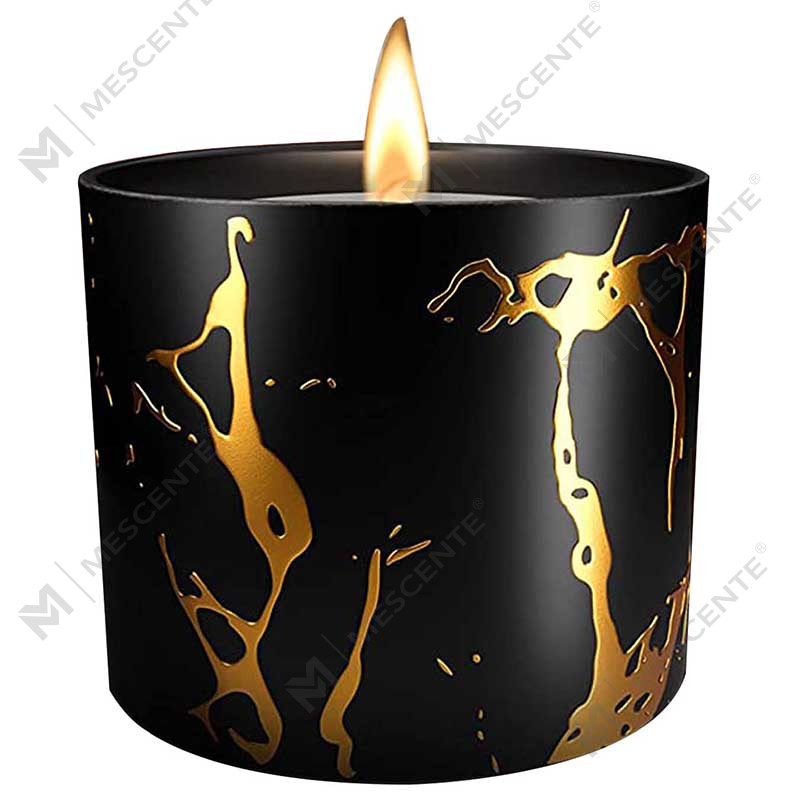 Luxuria Big Size Custom Personalized Ceramic Home Decor Cereal Gold Candle Jar Handmade Soy Cera odorata Candles dona Set