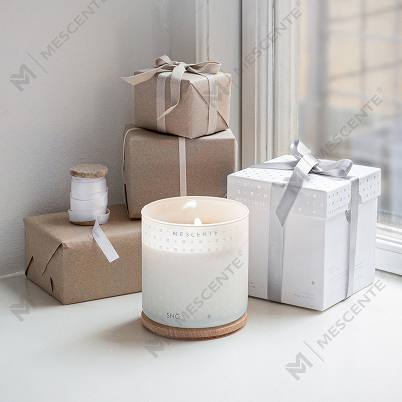 M&odor Luxuria Custom Handmade Christmas Decorative Solent SOY Cera Candles with Gift Box