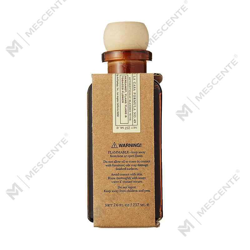 M&Scent Luxuria Custom Large Rose Aurum Glass Bottle Flower Private Label Liquid Reed Diffuser With Gift Box