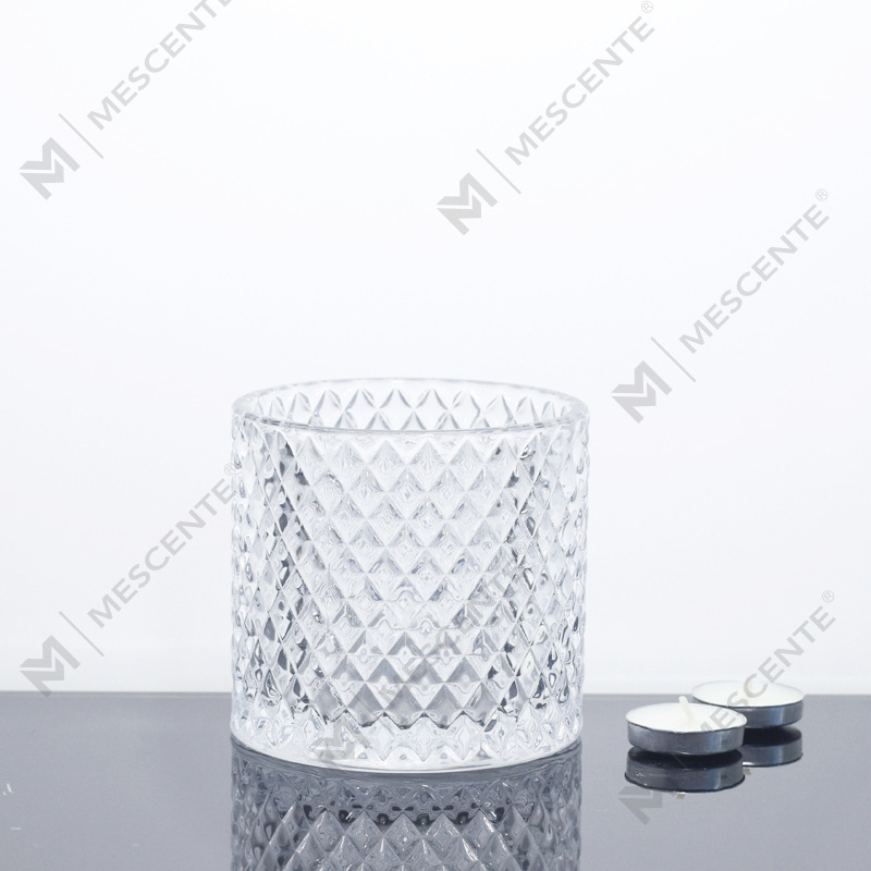 M & Odorem Amplus III Wick Pink Candelae dolia cum operculis in mole, Ceramic Candle Jar pro Candela Condita