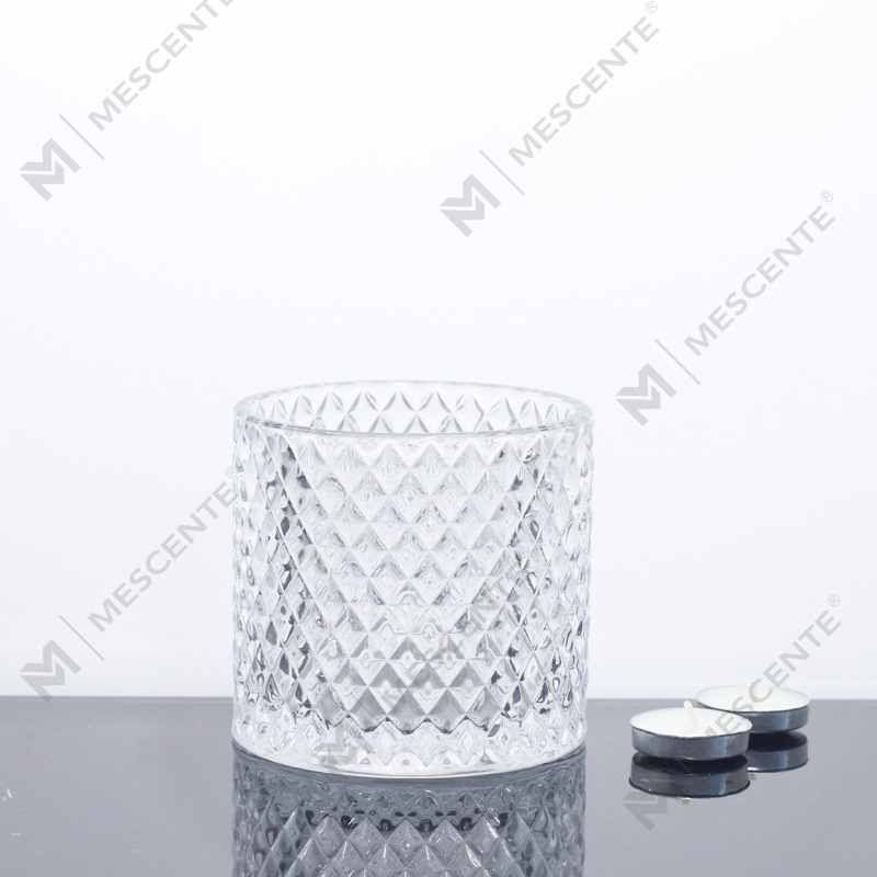 M & Odorem Amplus III Wick Pink Candelae dolia cum operculis in mole, Ceramic Candle Jar pro Candela Condita
