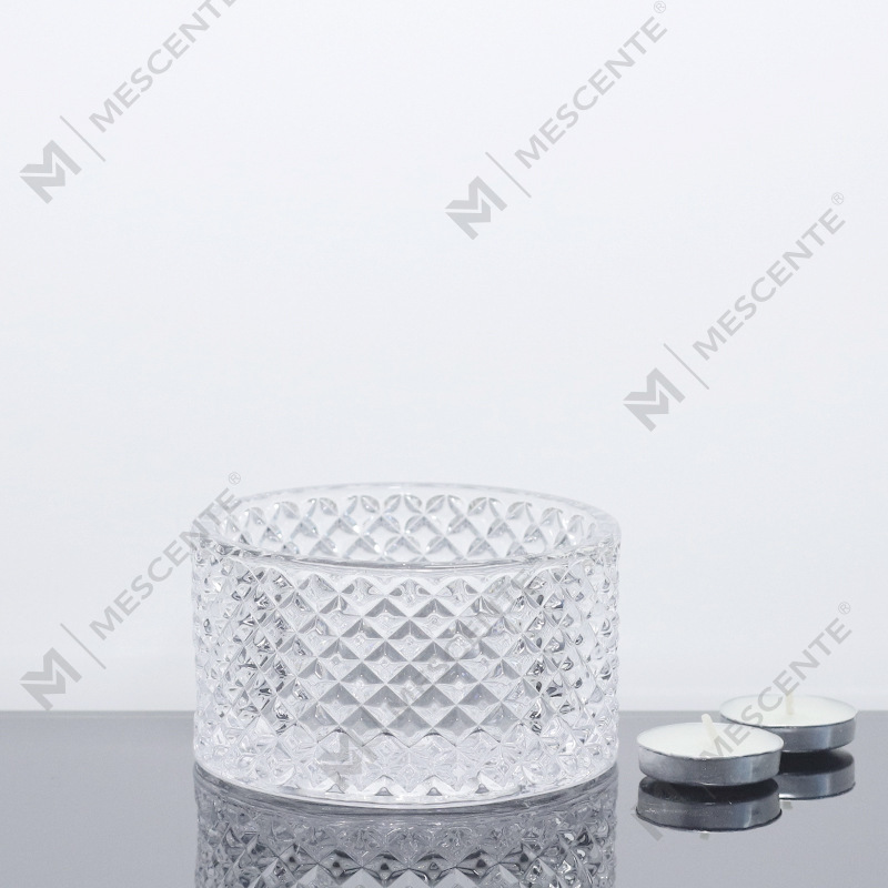 M & Odorem Amplus III Wick Pink Candelae dolia cum operculis in mole, Ceramic Candle Jar pro Candela Condita