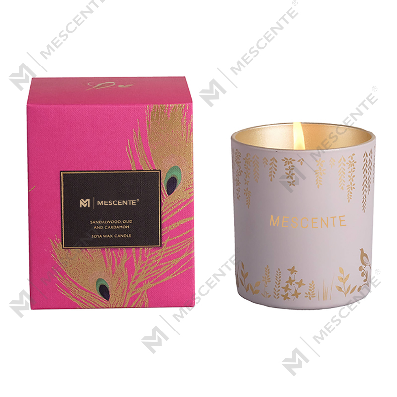 Privata Label Privata Lignum Wick Candelae odorata Luxuria Crystalli