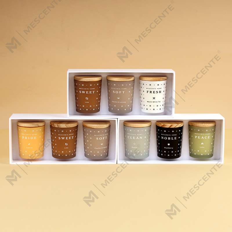 M23352 3 Pack Household Soy Cera Aromatherapy candelae odorata pone
