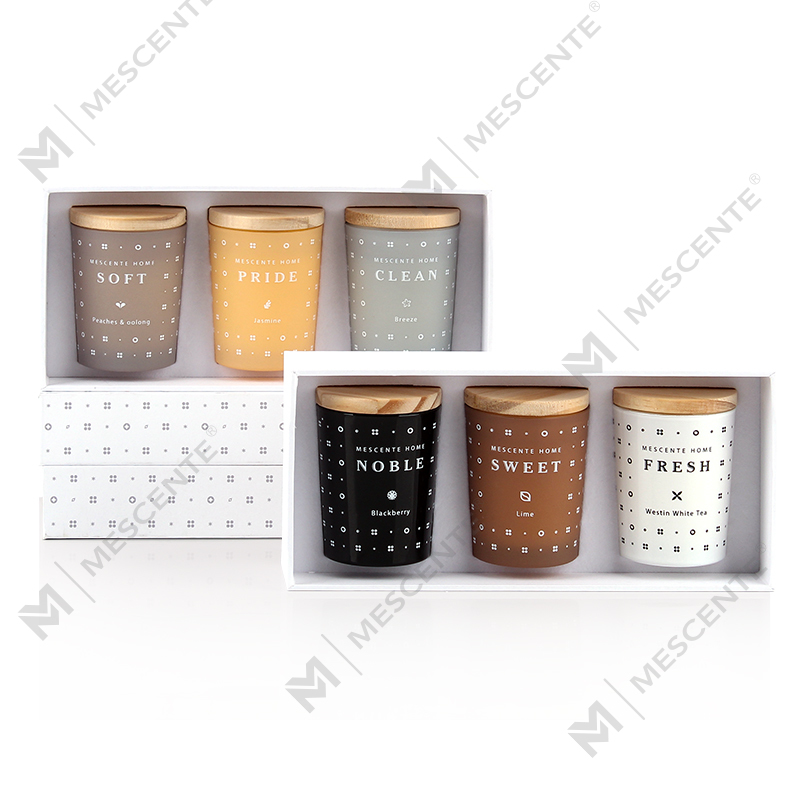 M23352 3 Pack Household Soy Cera Aromatherapy candelae odorata pone