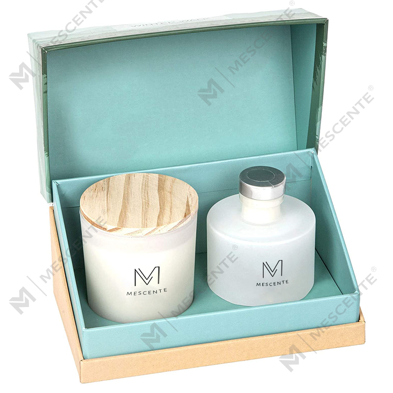 M & Odorem Luxuria Privatum Privatum Label Autumnus Decor Aroma odorata SOY Candles Reed Difusores Gift Set