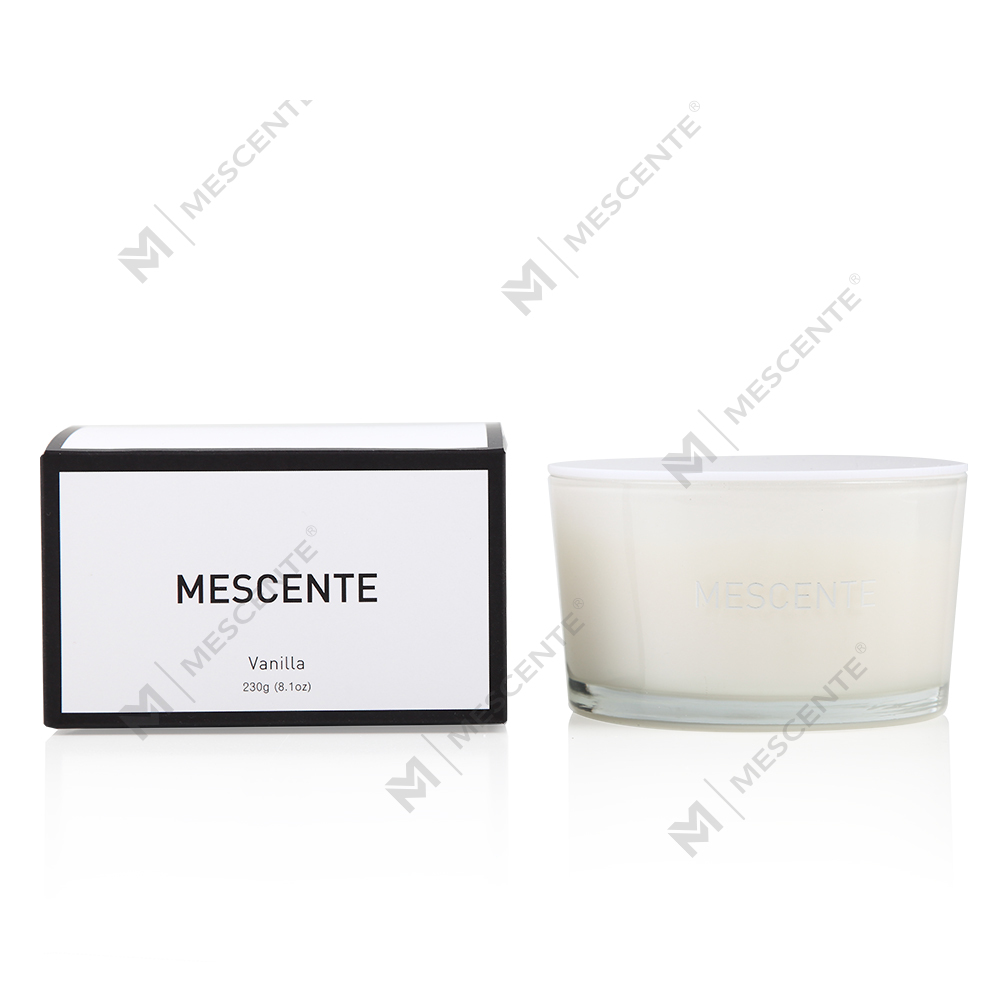 Mescente Wholesale Private Label Glass Jar 3 Wick 100% Soy Cera odorata Candle