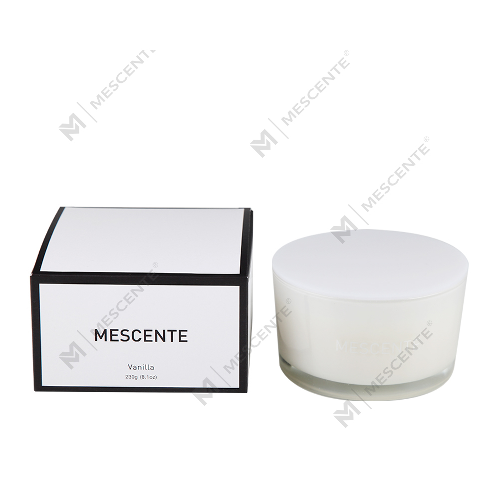 Mescente Wholesale Private Label Glass Jar 3 Wick 100% Soy Cera odorata Candle