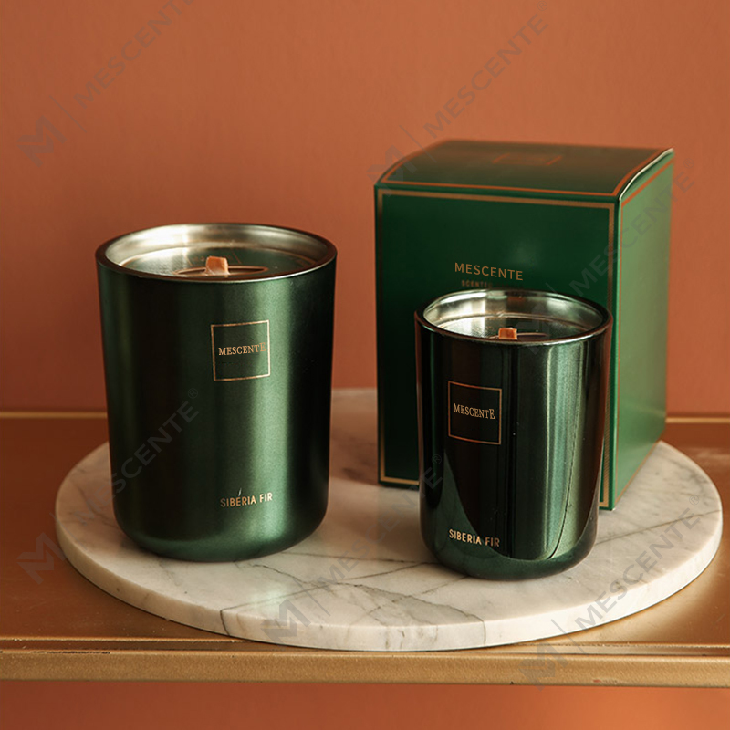 M & Odorem Lupum customized Luxuria Secretum Label Columna odorata SOY Cera lignum Wick Aroma Candle
