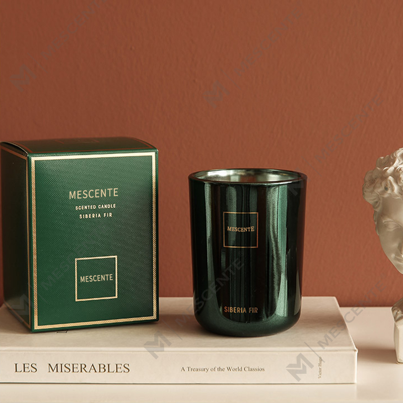M & Odorem Lupum customized Luxuria Secretum Label Columna odorata SOY Cera lignum Wick Aroma Candle