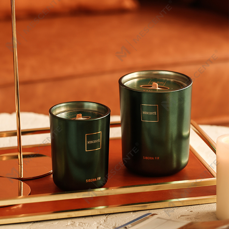 M & Odorem Lupum customized Luxuria Secretum Label Columna odorata SOY Cera lignum Wick Aroma Candle