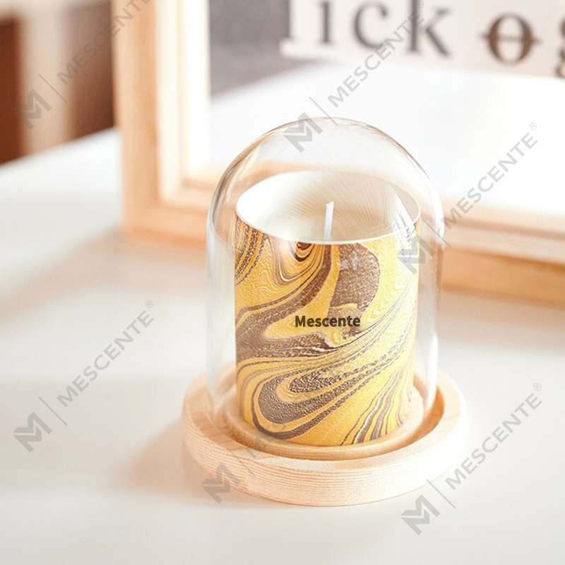 M & Odorem Lupum Cheap customized Luxuria Secretum Label Columna odorata SOY Cera lignum Wick Aroma Candle