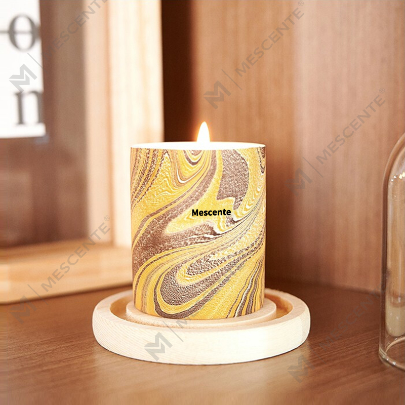 M & Odorem Lupum Cheap customized Luxuria Secretum Label Columna odorata SOY Cera lignum Wick Aroma Candle