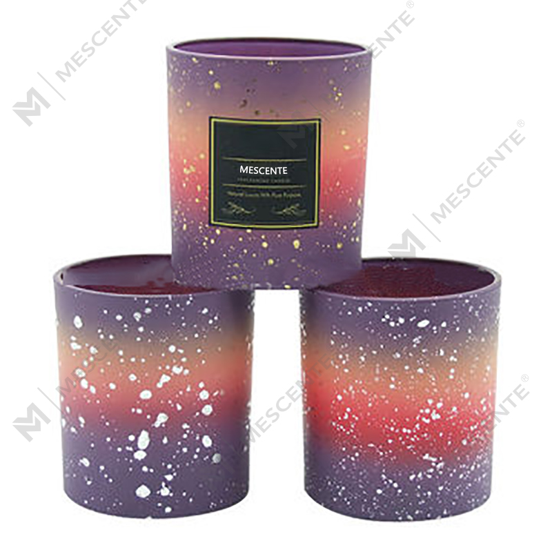 M&Solent Lupum Custom Inanis Frosted Candle Jars For Candle faciens Cum Lid