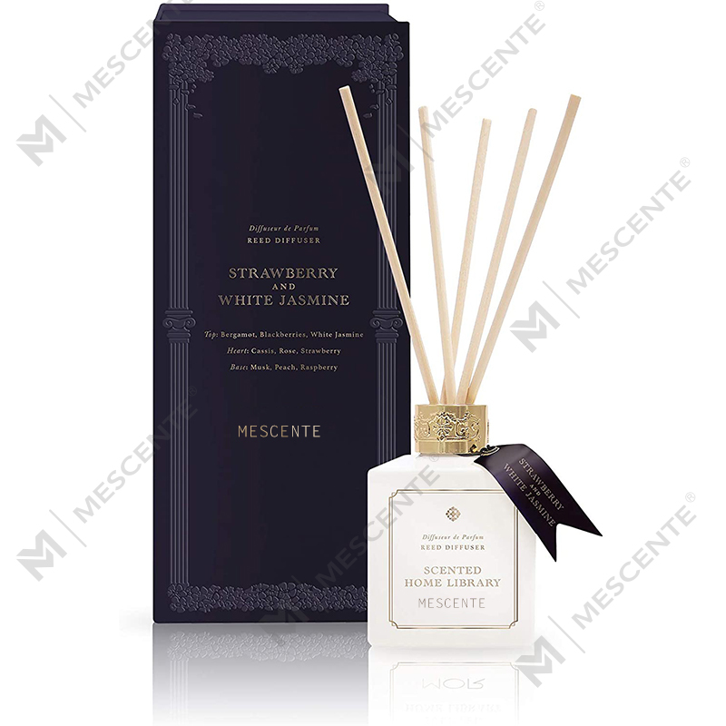 M&Solent Wholesale Luxuria Secretum Label Ceramic Bottle Wooden Flower Stick Aroma Reed Diffuser