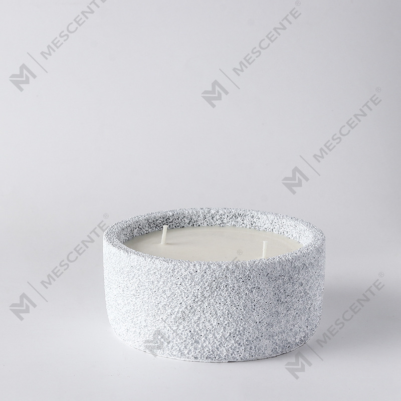 M&odor Luxuria Handmade Logo Spiritual Columna Candles vitri odorati Cum Crystellis, 3 Wick Candle