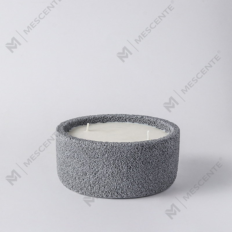 M&odor Luxuria Handmade Logo Spiritual Columna Candles vitri odorati Cum Crystellis, 3 Wick Candle