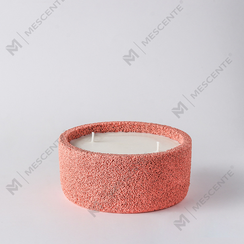 M&odor Luxuria Handmade Logo Spiritual Columna Candles vitri odorati Cum Crystellis, 3 Wick Candle