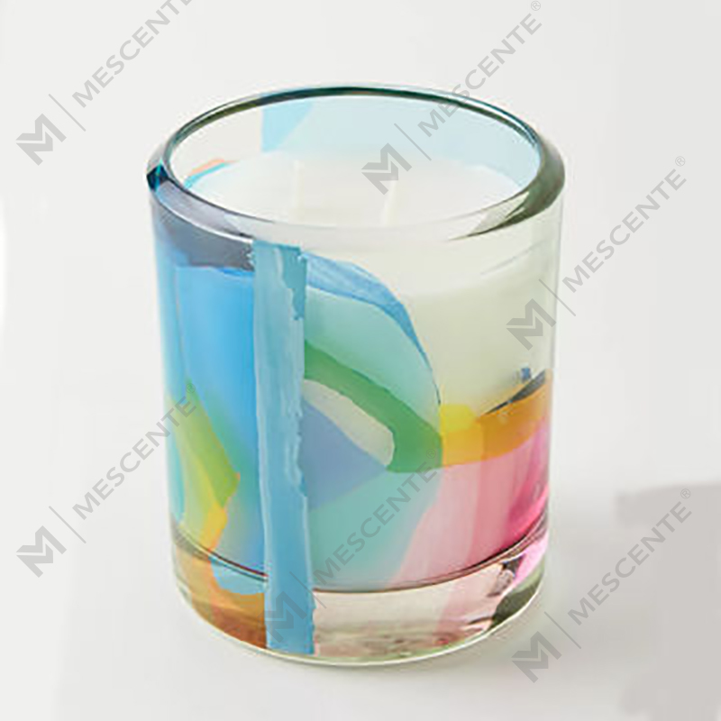 M&Solent Wholesale Luxuria Custom Decoration Private Label Black Glass Crystal Solent SOY Wax Candles