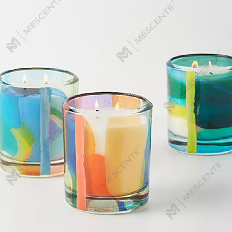 M&Solent Wholesale Luxuria Custom Decoration Private Label Black Glass Crystal Solent SOY Wax Candles