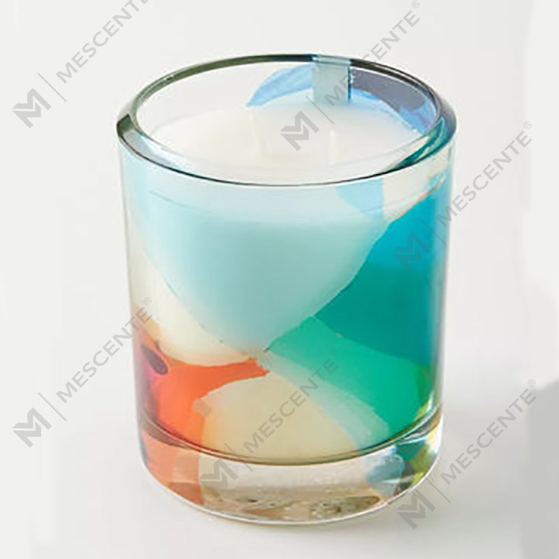 M&Solent Wholesale Luxuria Custom Decoration Private Label Black Glass Crystal Solent SOY Wax Candles