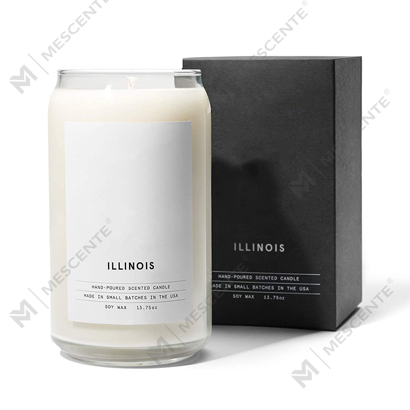 M&Solent Organic customized Ceramic lactea Woodwick Candles, Candelae continens