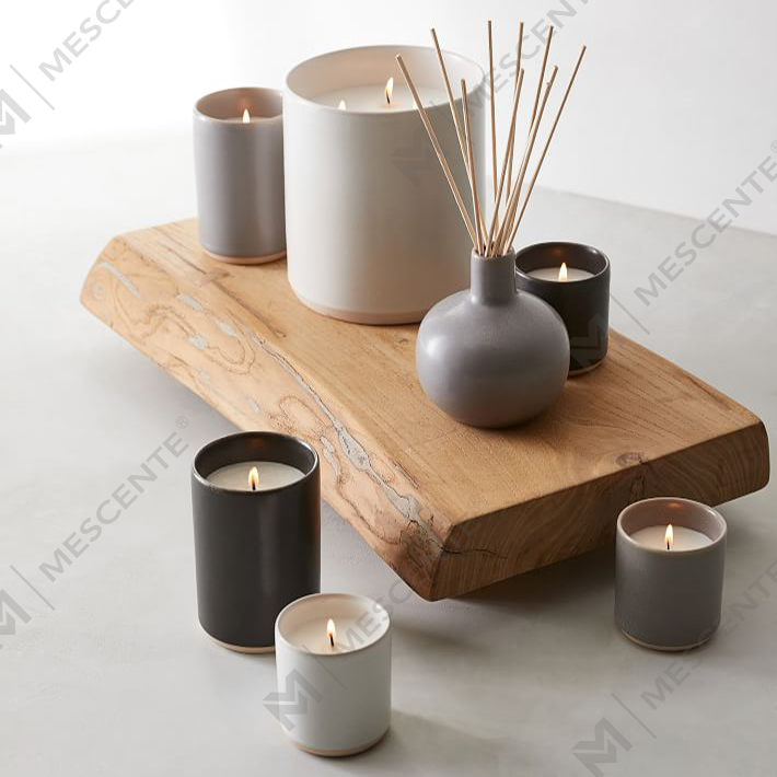 Custom Private Label Luxuria Ceramic Scented Candle Gift Set A29218-Valuables