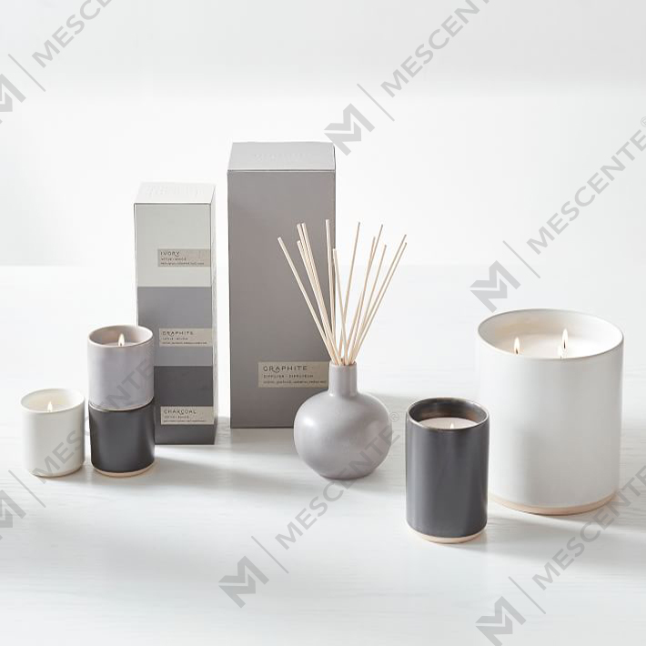 Custom Private Label Luxuria Ceramic Scented Candle Gift Set A29218-Valuables