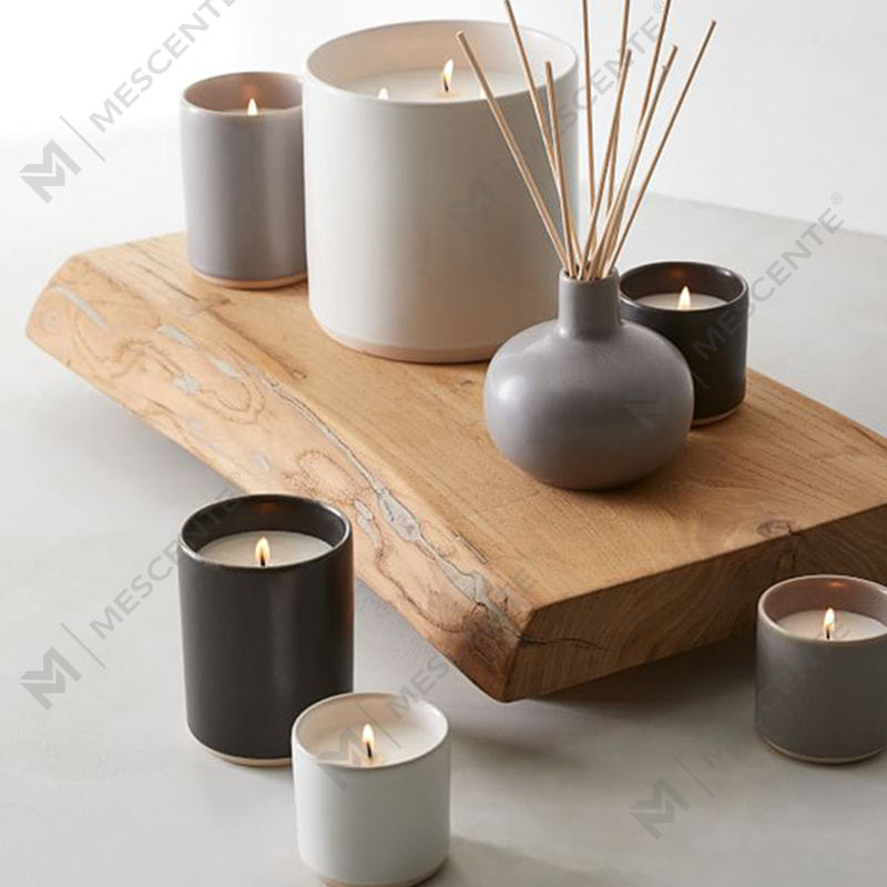 Luxuria Inanis Ceramic odorata Soy Candles dolia in mole A29224-2-Valuables