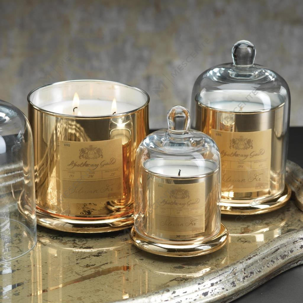 M&Solent Decorative Venereum Nuptialis Bell Jar Glass Dome Cover Candle odorata A29275