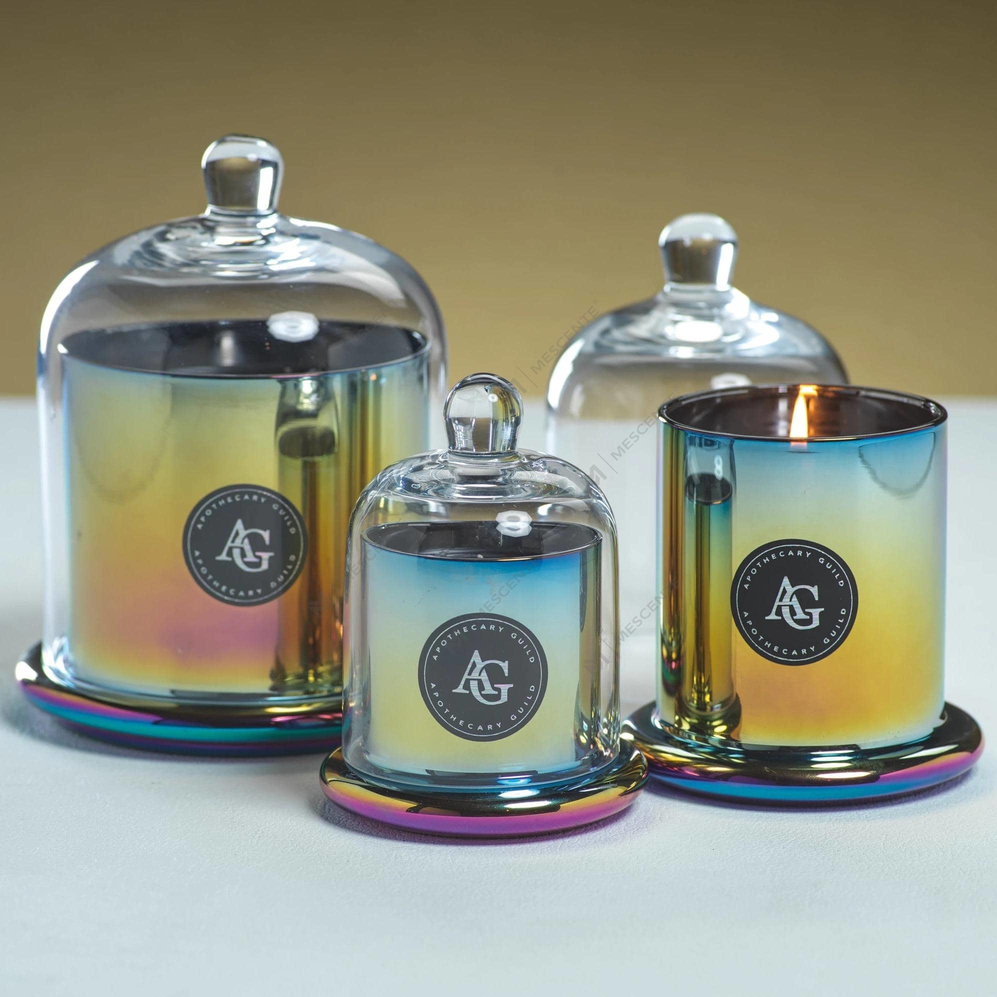 M&Solent Decorative Venereum Nuptialis Bell Jar Glass Dome Cover Candle odorata A29275