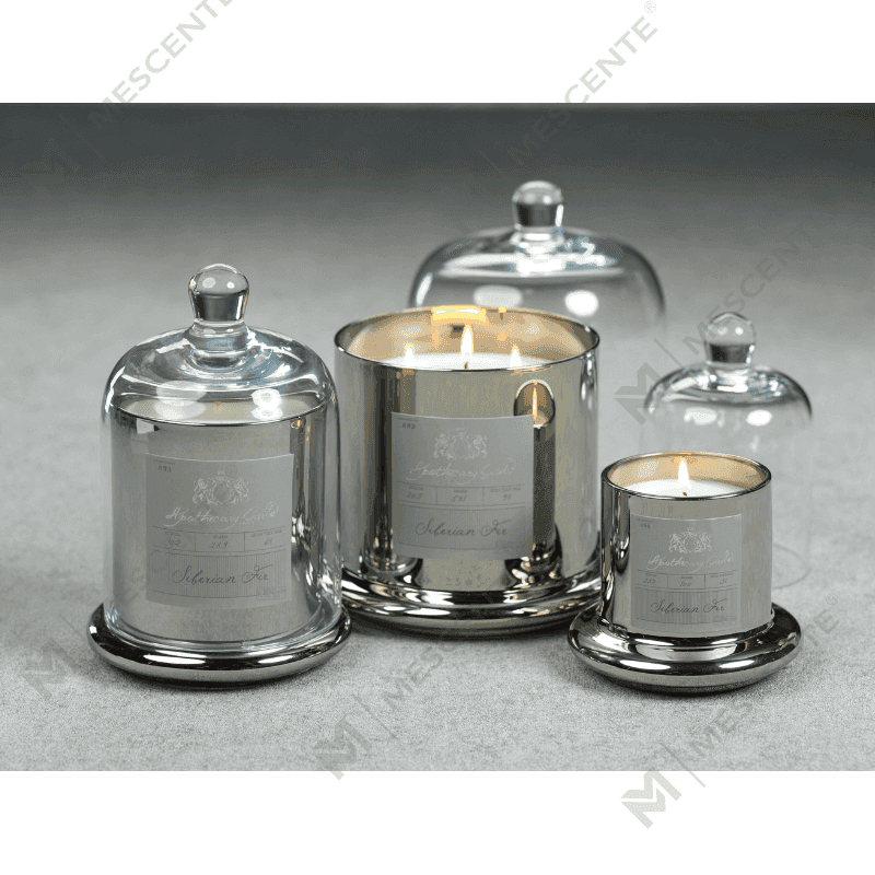 M&Solent Decorative Venereum Nuptialis Bell Jar Glass Dome Cover Candle odorata A29275