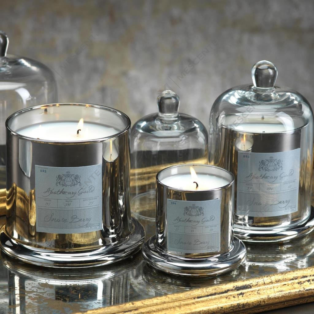 M&Solent Decorative Venereum Nuptialis Bell Jar Glass Dome Cover Candle odorata A29275