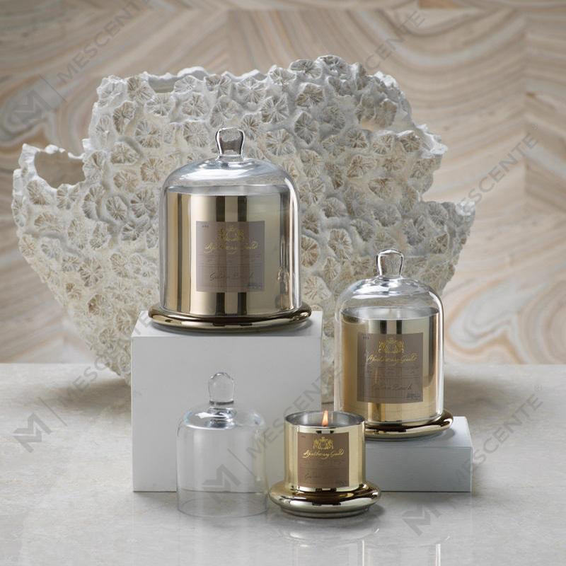 M&Solent Decorative Venereum Nuptialis Bell Jar Glass Dome Cover Candle odorata A29275