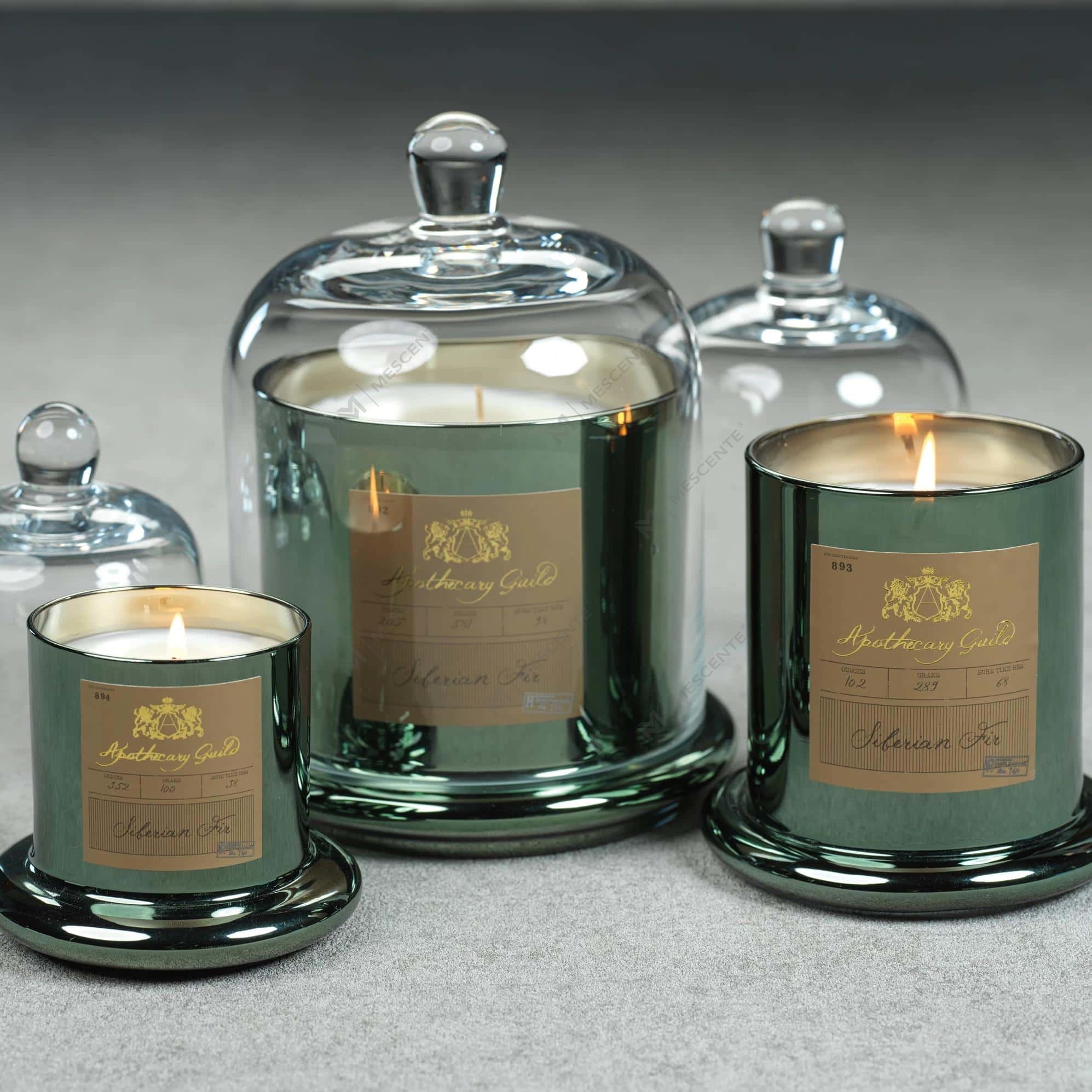 M&Solent Decorative Venereum Nuptialis Bell Jar Glass Dome Cover Candle odorata A29275
