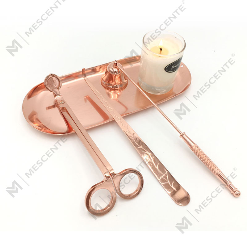 Mescente 4 In 1 Candela Snuffer Wick Trimmer Dipper Set A99133-3