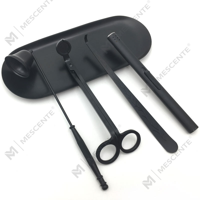 Mescente 4 In 1 Candela Snuffer Wick Trimmer Dipper Set A99133-3