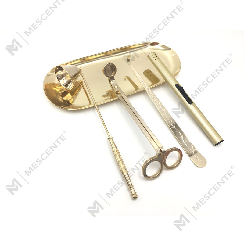 Mescente 4 In 1 Candela Snuffer Wick Trimmer Dipper Set A99133-3