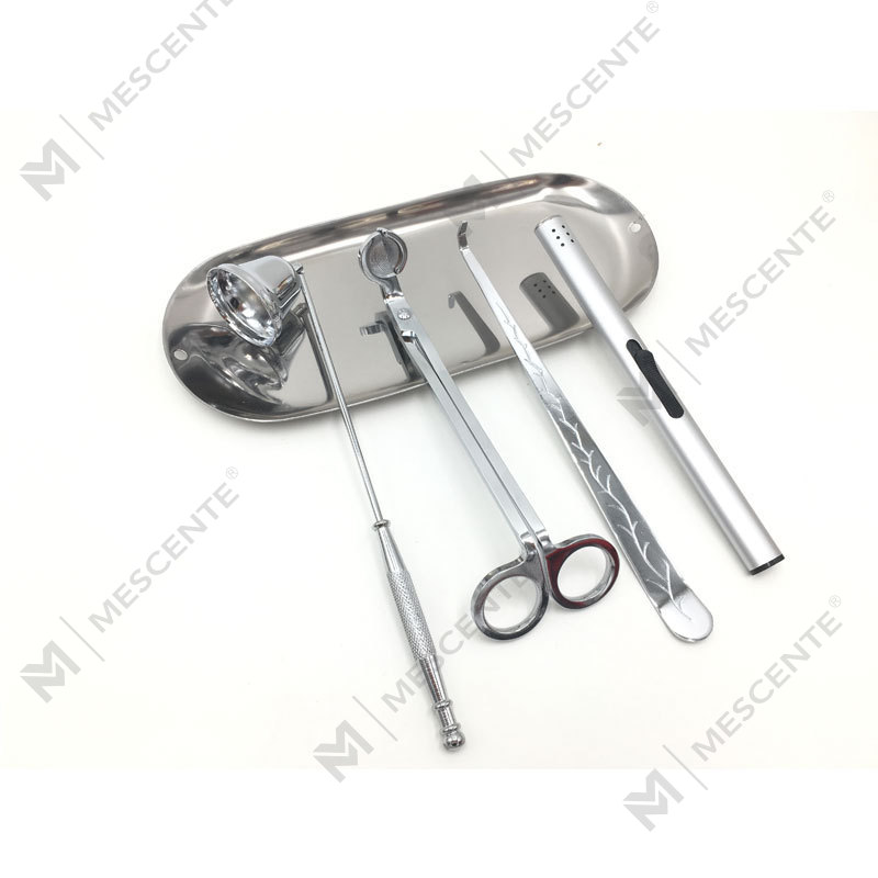 Mescente 4 In 1 Candela Snuffer Wick Trimmer Dipper Set A99133-3