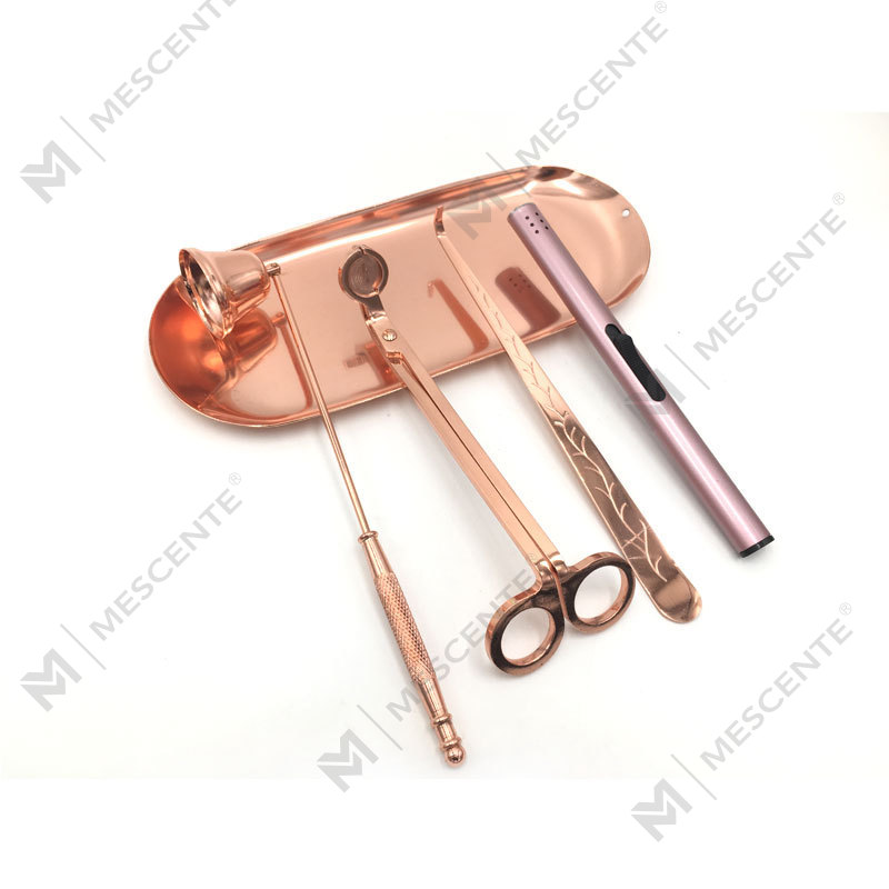 Mescente 4 In 1 Candela Snuffer Wick Trimmer Dipper Set A99133-3