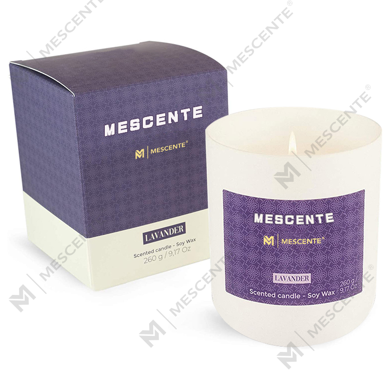 M&Scent Mason Jar Mini Soy Based Candles, Luxuria Packaging Marble Candle Soy Cera