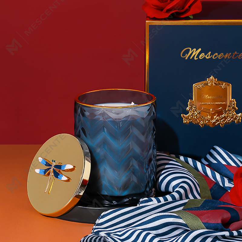 M & Odoratus Wholesales Custom Private Label Continens Aromatherapy Odoratus Aroma SOY Candelis Crystalli