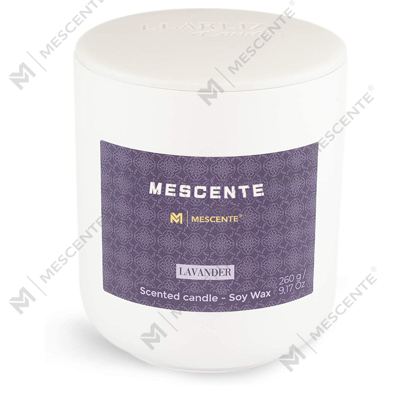 M&Scent Mason Jar Mini Soy Based Candles, Luxuria Packaging Marble Candle Soy Cera