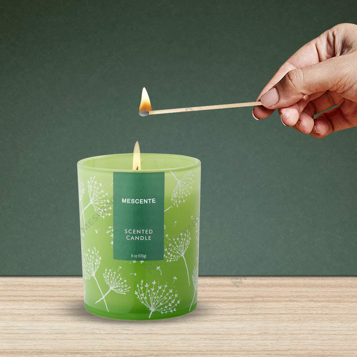 M&S odorem Custom Shaped Logo Print Sample Aromatherapy Candelae odoratae Favores, Candelae odoratae cum floribus arefactis