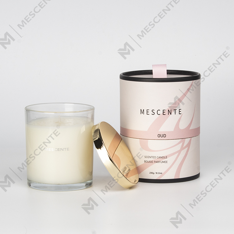 Mescente Tutus Luxuria Privata Label Christmas Candelis odoratis Cum ligneis Wick