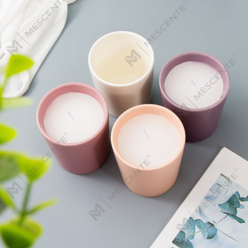 Luxuria nativus Ceramic Jars Secretum Label Citta Labeled odorata SOY Cera candelis arefactis floribus