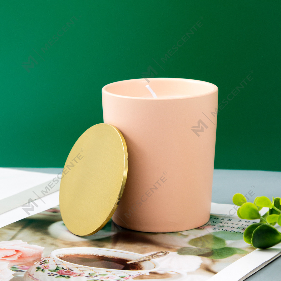 Luxuria nativus Ceramic Jars Secretum Label Citta Labeled odorata SOY Cera candelis arefactis floribus