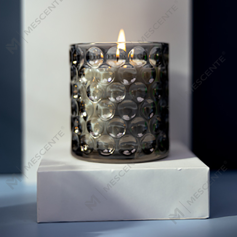Nativus Luxuria Serena Colorata Vitri Soy Cera Secretum Label Citta Labeled Candelae odoratae cum floribus arefactis