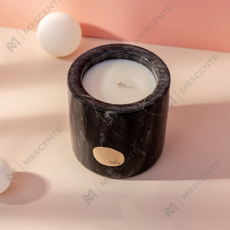 Luxuria customized Secretum Label Ceramic Habitum Citta Labeled odorata SOY Cera candelis arefactis floribus