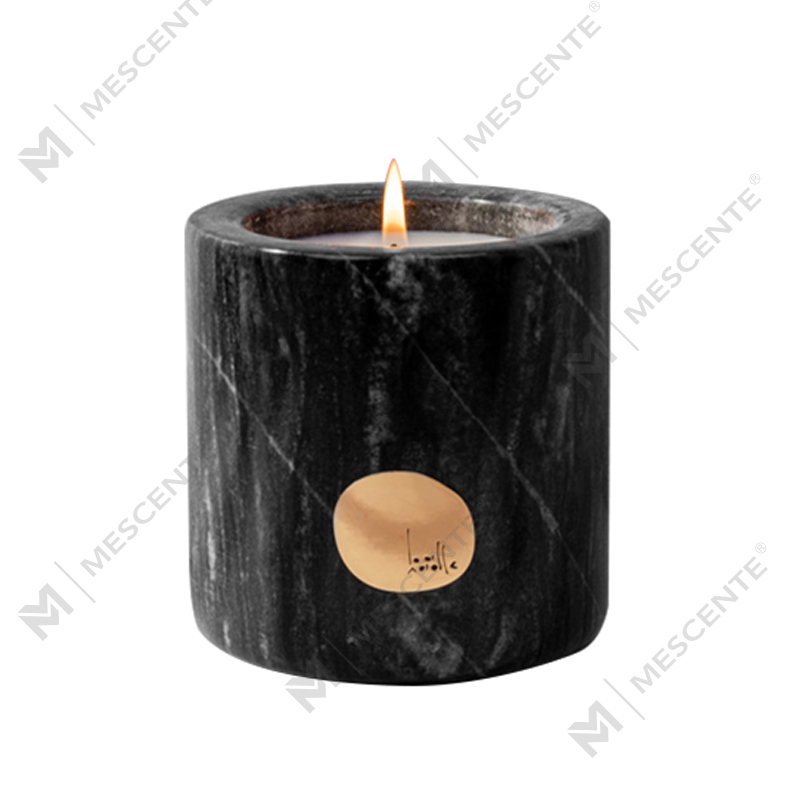 Luxuria customized Secretum Label Ceramic Habitum Citta Labeled odorata SOY Cera candelis arefactis floribus
